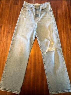 Levi's Ribcage Straight Ankle Jeans in Tango Fade - Size 27x27
